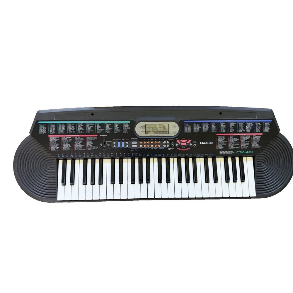 Casio CTK-401 49-Key Portable Digital Keyboard Bundle with Stand & Power Adapter